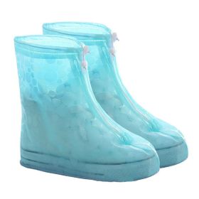 1pc Reusable Men And Women Rain Boots Cover Anti-Slip Wear-resistant Protective Cover Waterproof Layer (Color: A Polka Dot Green, size: XXL(43-44))