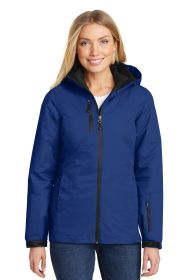 Port Authority Ladies Vortex Waterproof 3-in-1 Jacket L332 (Color: Night Sky Blue/ Black, size: XS)