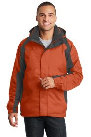 Port Authority Ranger 3-in-1 Jacket J310 (Color: Dark Cadmium Orange/ Shadow, size: XL)