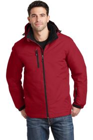 Port Authority Vortex Waterproof 3-in-1 Jacket J332 (Color: Rich Red/ Black, size: XS)