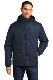 Port Authority Vortex Waterproof 3-in-1 Jacket J332 (Color: River Blue Navy/ River Blue Navy, size: XL)