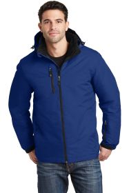 Port Authority Vortex Waterproof 3-in-1 Jacket J332 (Color: Night Sky Blue/ Black, size: XL)