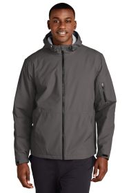 Sport-Tek Waterproof Insulated Jacket JST56 (Color: Graphite, size: L)