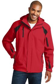 Port Authority All-Season II Jacket J304 (Color: True Red/ Black, size: XL)