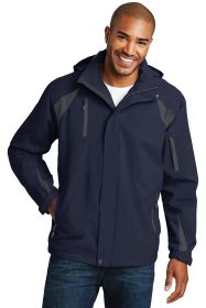 Port Authority All-Season II Jacket J304 (Color: True Navy/ Iron Grey, size: XS)