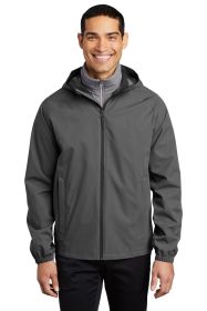 Port Authority Essential Rain Jacket J407 (Color: Graphite, size: XL)