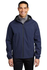 Port Authority Essential Rain Jacket J407 (Color: True Navy, size: L)