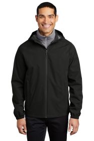 Port Authority Essential Rain Jacket J407 (Color: Deep Black, size: 3XL)